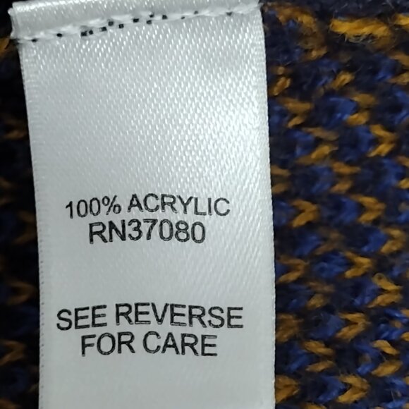 Cato: Long Sleeve Cardigan, Size 22/24W, Navy Blue/Mustard Yellow - Picture 6 of 6